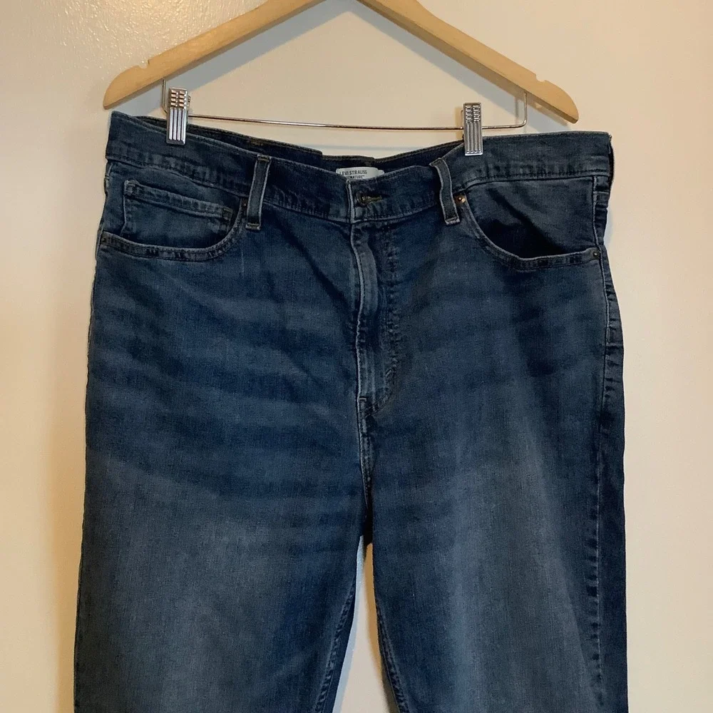 Levi Strauss Signature Gold Mens Slim Fit Jeans Dark Wash Blue 40x30 59691-0007
